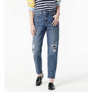 J CREW SLOUCHY BOYFRIEND JEAN DISTRESSED 28